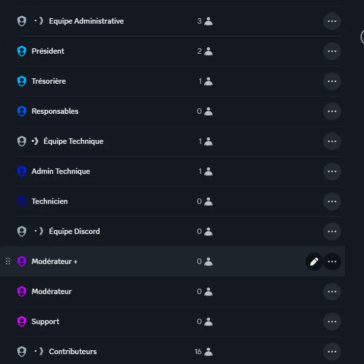 Configuration de rôle Discord